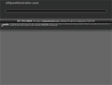 Tablet Screenshot of elfquestfantrailer.com